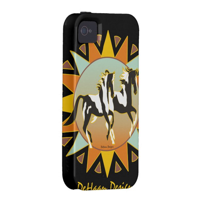 Desert Star Paint Horse Iphone 4 Tough Case (Back/Right)
