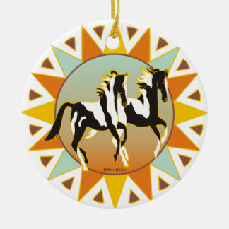 Desert Star Paint Horse Ornament