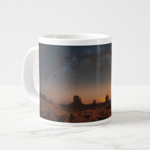 Desert   Starry Sky Over A Desert Landscape Large Coffee Mug