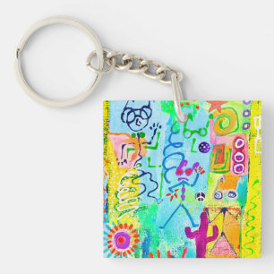 Desert Stick Zombies Keychain