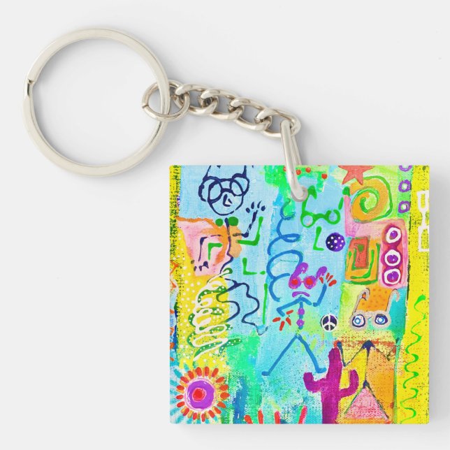 Desert Stick Zombies Keychain (Front)