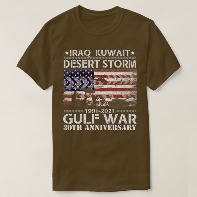 Desert Storm 30th Anniversary 19912021 Father Vete T-Shirt (Design Front)