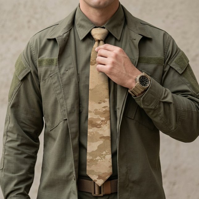 Desert Storm Tactical Camouflage Pattern Tie (Creator Uploaded)