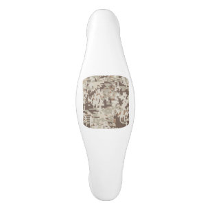 Desert Style Digital Camouflage Pixels Decor Ceramic Cabinet Pull