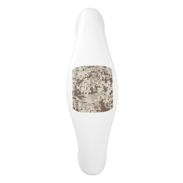 Desert Style Digital Camouflage Pixels Decor Ceramic Cabinet Pull (Front)