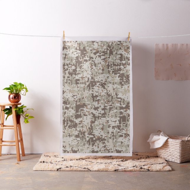 Desert Style Digital Camouflage Pixels Decor Fabric (In Situ)