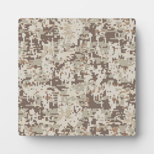 Desert Style Digital Camouflage Plaque