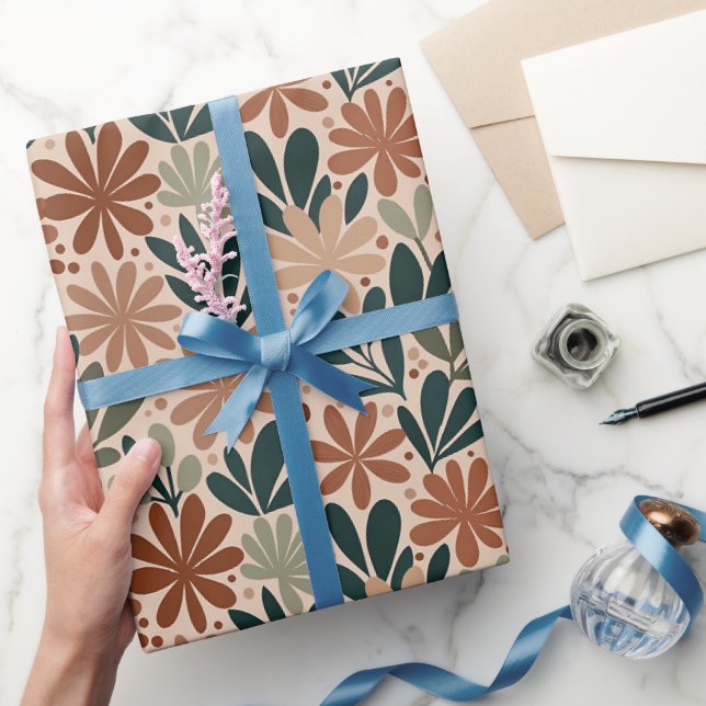 Desert Succulent Blooms Wrapping Paper (Gifting)