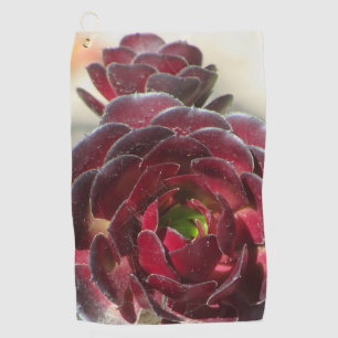 Desert Succulent Photo Gardener Red Garden Plant Golf Towel