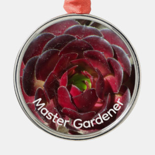 Desert Succulent Photo Master Gardener Christmas Metal Tree Decoration