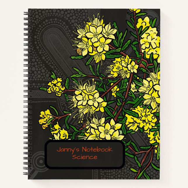 Desert Sunburst: Phebalium glandulosum Botanical Notebook (Front)