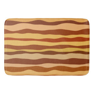 Desert Sunrise Gold Burnt Orange Sienna Bath Mat