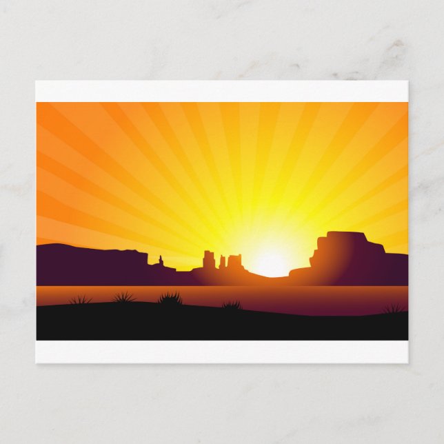 Desert Sunrise Postcard (Front)