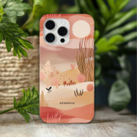 Desert Sunset Abstract Floral Personalised Name
