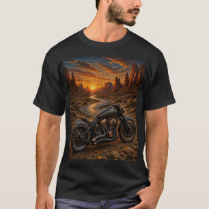 Desert Sunset Bobber Mosaic Art T-Shirt