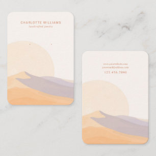 Desert Sunset Custom Jewellery Display Card