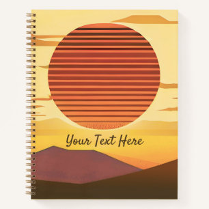 Desert Sunset Rust Orange and Brown Journal