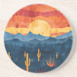 Desert Sunset Sandstone Coaster