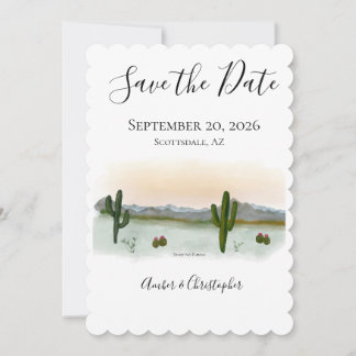 Desert Sunset Save the Date