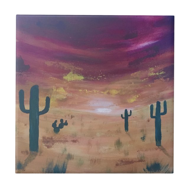 Desert Sunset Tile (Front)