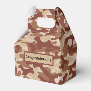 Desert Tan Camo Favour Box