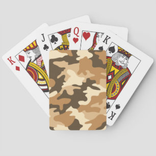 Desert Tan Camouflage Playing Cards