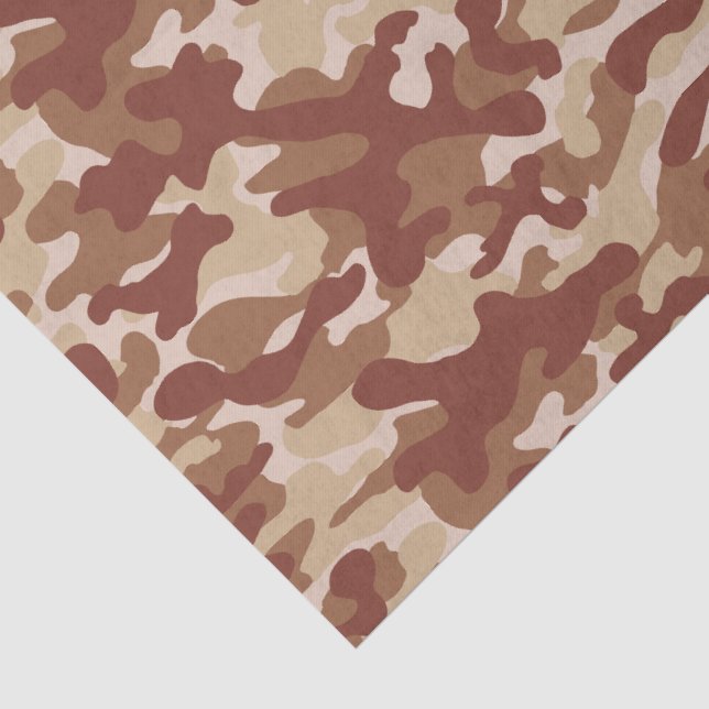 Desert Tan Camouflage  Tissue Paper (Detail)