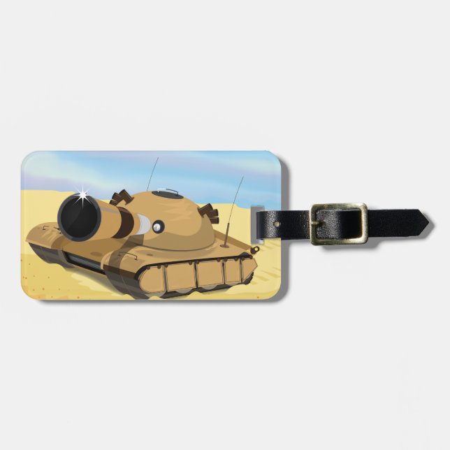 Desert Tank Luggage Tag (Front Horizontal)