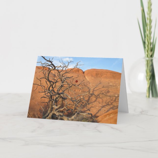 Desert Tannenbaum Holiday Card (Front)