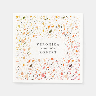 Desert Terrazzo Wedding Napkin