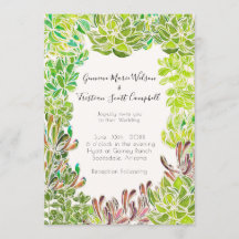 Desert Themed Wedding Customisable Invitation