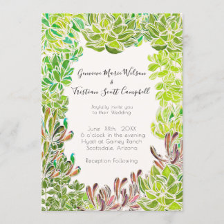 Desert Themed Wedding Customisable Invitation