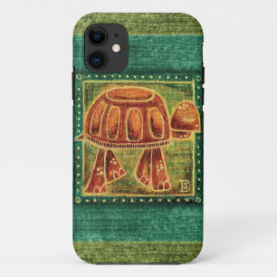 Desert Tortoise in Oil Pastel iPhone 11 Case