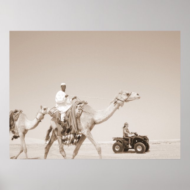 desert  transportation poster (Front)