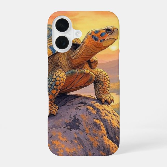 Desert Turtle  iPhone 16 Case (Back)