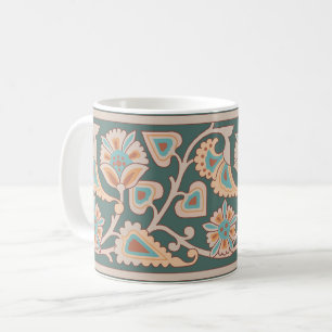 Desert Twilight Art Nouveau Floral Coffee Mug