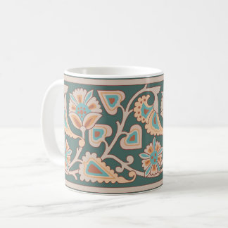 Desert Twilight Art Nouveau Floral Coffee Mug