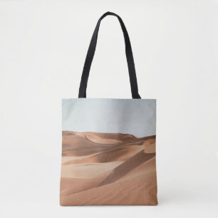 DESERT UNDER CLEAR BLUE SKY DURING DAYTIME TOTE BAG