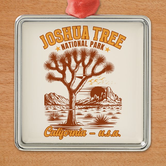 Desert Vibes Joshua Tree National Park Art Metal Tree Decoration (Creator Uploaded)