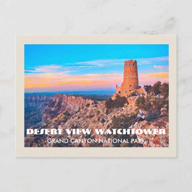 Desert View Watchtower Grand Canyon National Park Postcard (Front)