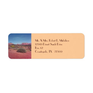 Desert Vista Custom Avery Label