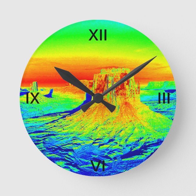 desert, wasteland round clock (Front)
