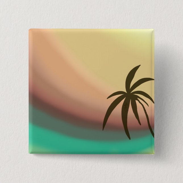 Desert Wave 15 Cm Square Badge (Front)
