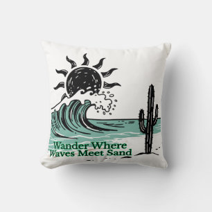 Desert Wave Minimalist Pillow