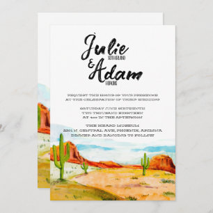 Desert Wedding Invitation