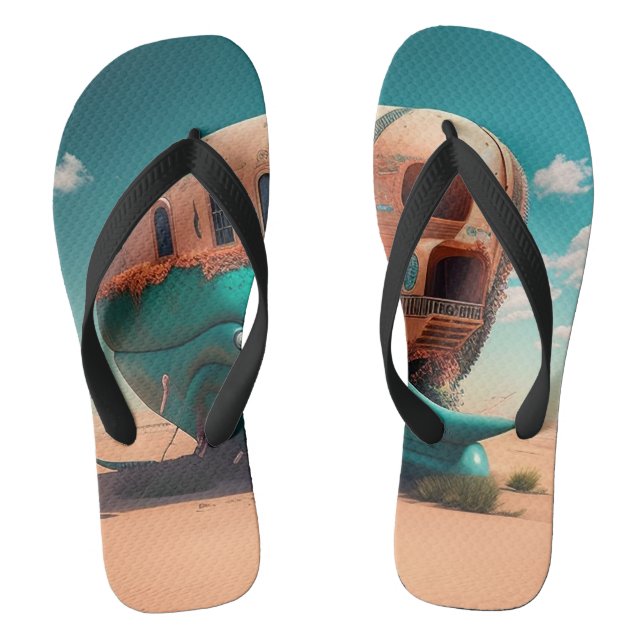 Desert whale house jandals (Footbed)