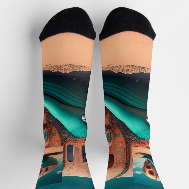 Desert whale house socks (Top)