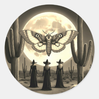 Desert Witches and Lunar Moth - Mystical Sticker