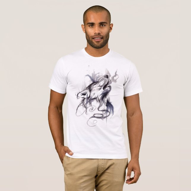 desert wolf T-shirt (Front Full)