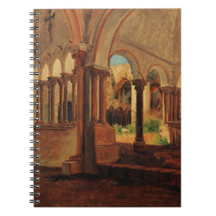 Deserted monastery yard notebook